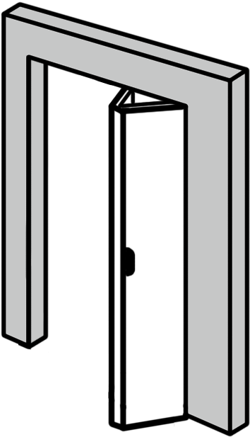 Bi-fold Door Requires Half Less Room To Operate Than - Bi-fold Door Requires Half Less Room To Operate Than (523x648)