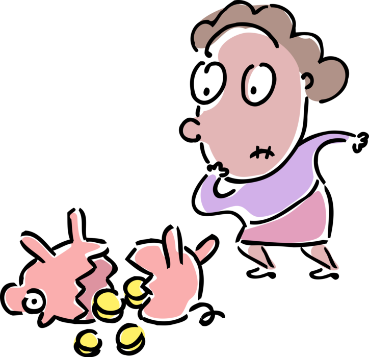 Vector Illustration Of Distraught Businesswoman With - Vector Illustration Of Distraught Businesswoman With (724x700)