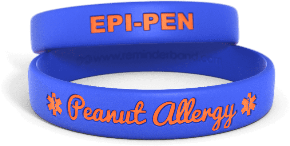 Allergy Wristbands And More Reminderband Epipen Bracelet - Allergy Wristbands And More Reminderband Epipen Bracelet (1008x562)