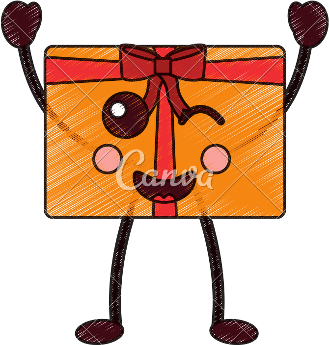 Gift Box Happy Wink Emoji Icon Image - Gift Box Happy Wink Emoji Icon Image (800x800)