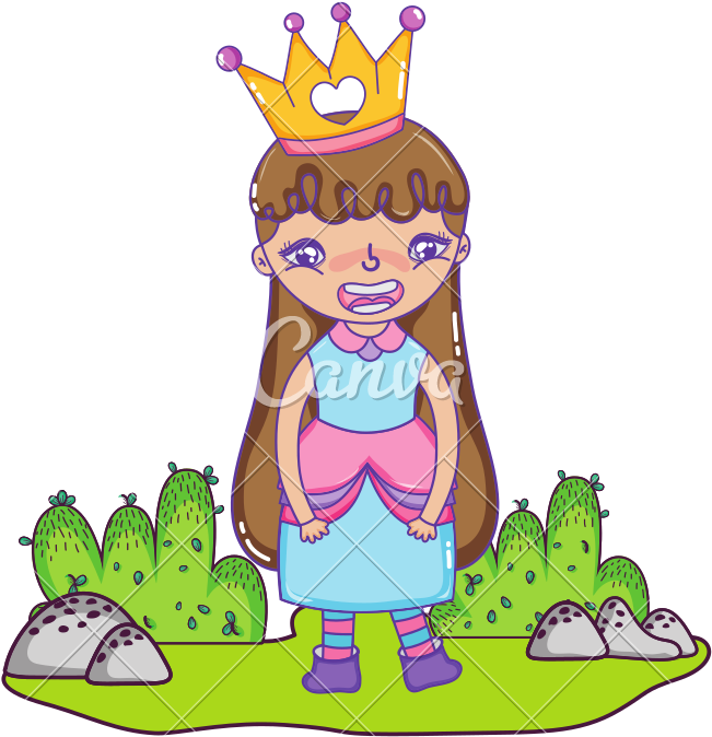 Happy Girl Queen Costume In The Landscape - Happy Girl Queen Costume In The Landscape (800x800)