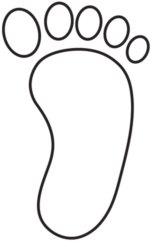Right Footprint Transparent Png - Right Footprint Transparent Png (512x512)