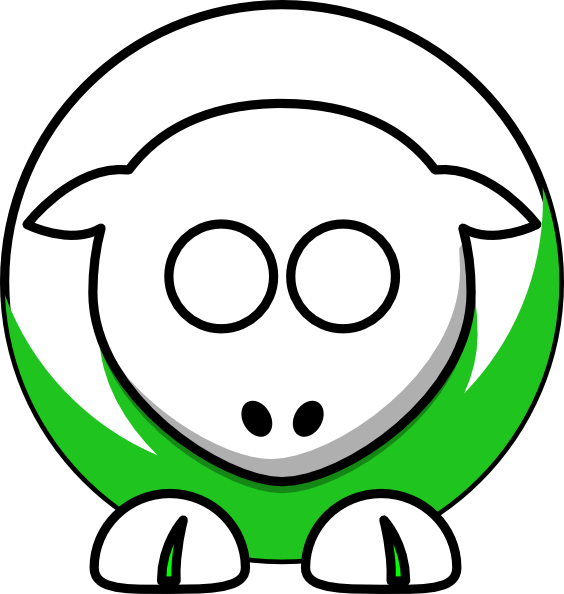 White On Green No Eyeballs Only Sockets - White On Green No Eyeballs Only Sockets (564x594)