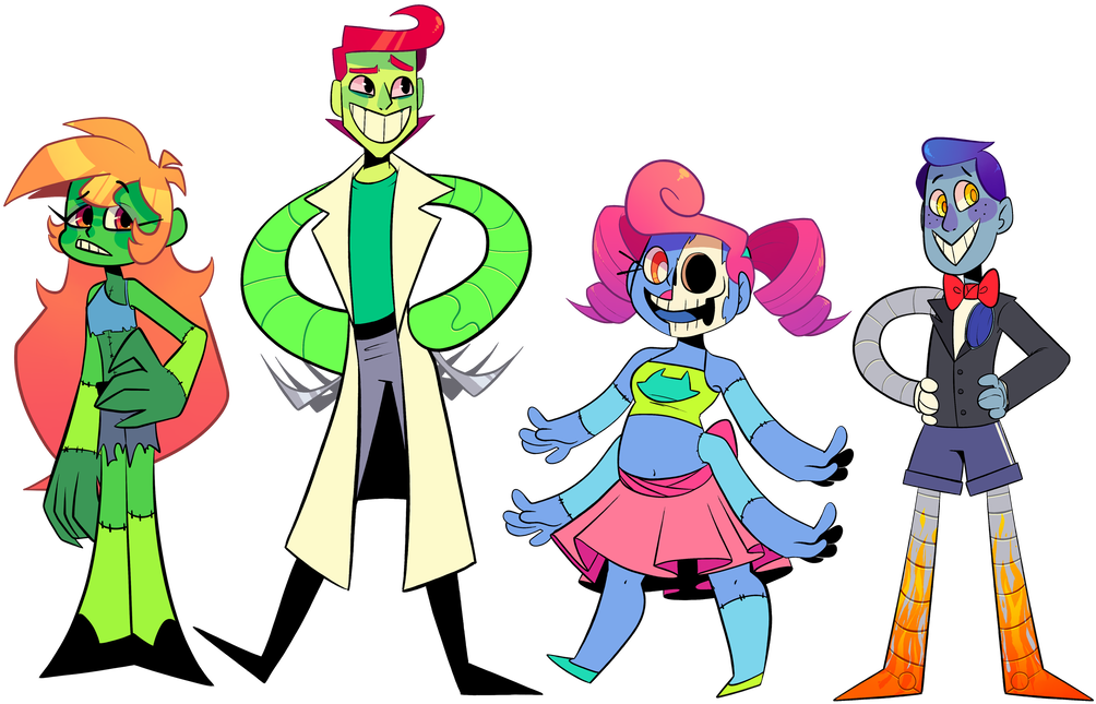 Main Character Lineup By Frigginconfused - Main Character Lineup By Frigginconfused (1024x663)