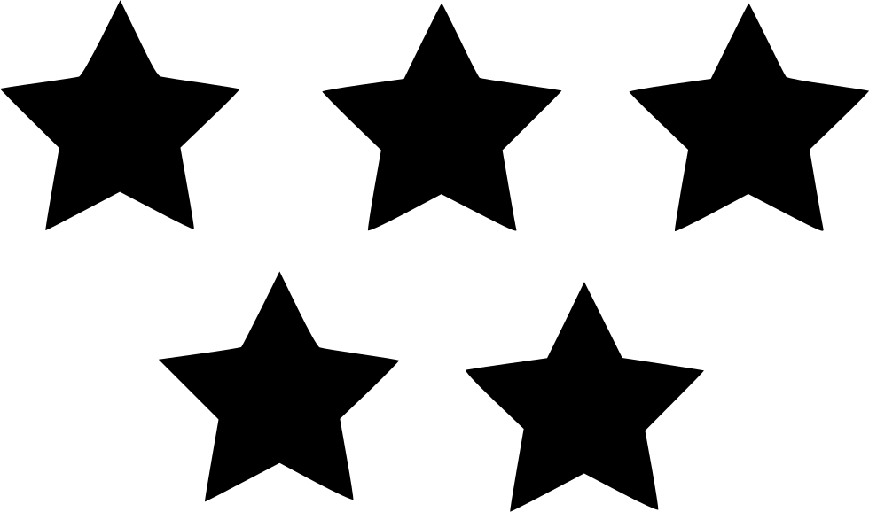Clip Art Five Star Icon - Clip Art Five Star Icon (980x578)