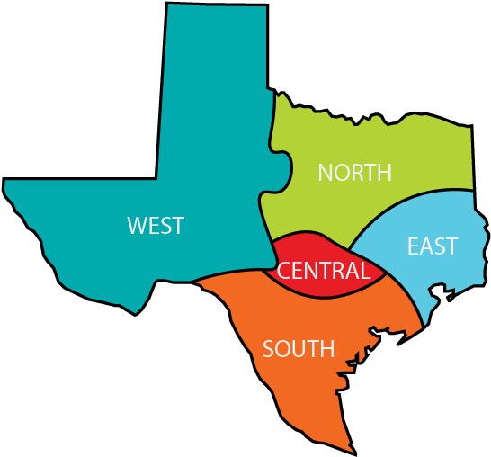 Texas Home Builder Map - Texas Home Builder Map (600x548)