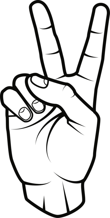Line Art Thumb Drawing Cartoon Symbol - Line Art Thumb Drawing Cartoon Symbol (379x750)