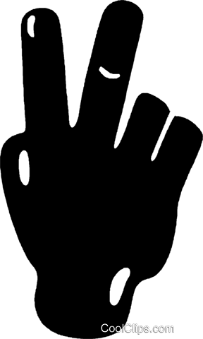 Hands, Peace Sign Royalty Free Vector Clip Art Illustration - Hands, Peace Sign Royalty Free Vector Clip Art Illustration (288x480)