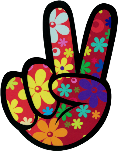 Right Hand Peace Fingers - Right Hand Peace Fingers (394x500)