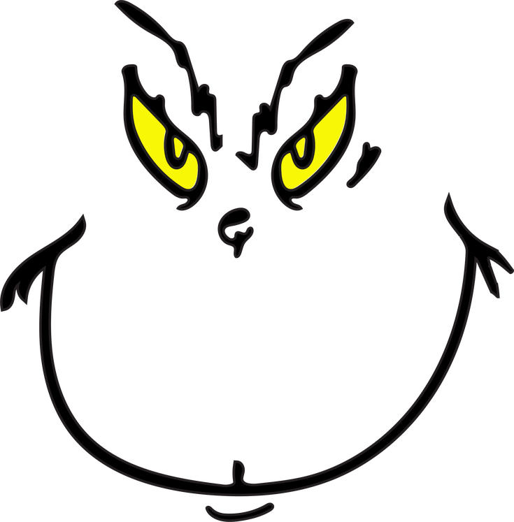 Grinch Face Svg File - Grinch Face Svg File (735x747)
