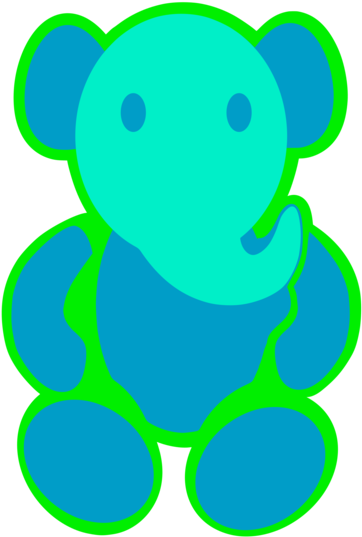 Elephants Coreldraw Animal Teddy Bear Droide - Elephants Coreldraw Animal Teddy Bear Droide (530x750)
