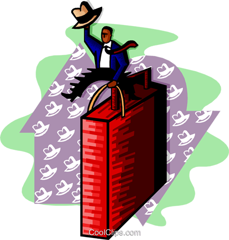 Metaphor Businessman Riding Bull Royalty Free Vector - Metaphor Businessman Riding Bull Royalty Free Vector (457x480)