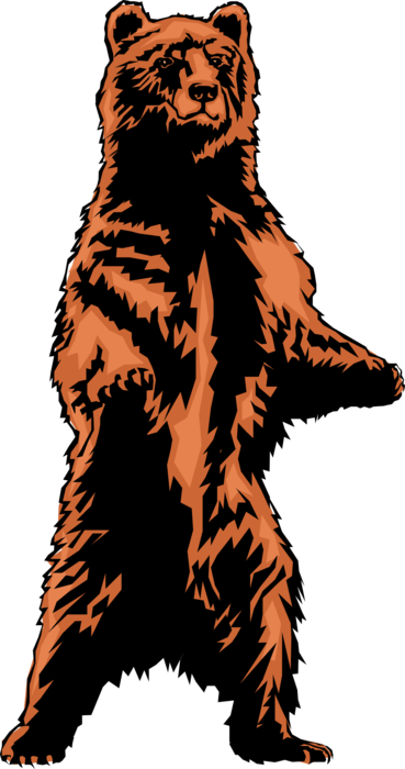 Bear Stands On Hind Legs Image Illustration - Bear Stands On Hind Legs Image Illustration (369x700)