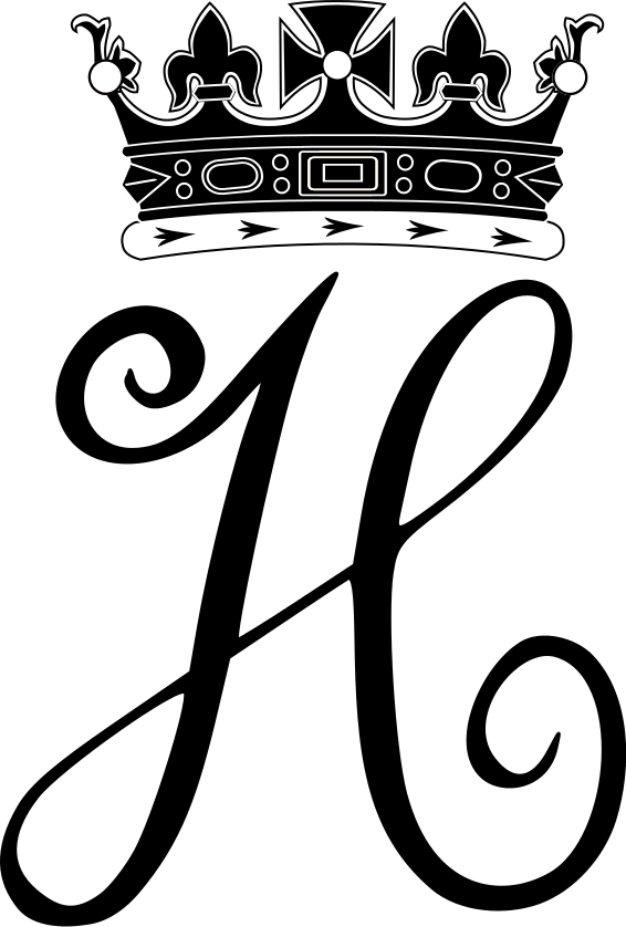 Royal Monogram Of Prince Harry Of Wales ~ Coronet Of - Royal Monogram Of Prince Harry Of Wales ~ Coronet Of (566x838)