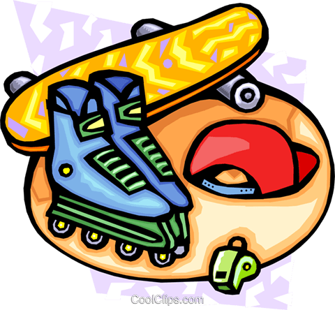 Sports/roller Blading/skate Boarding Royalty Free Vector - Sports/roller Blading/skate Boarding Royalty Free Vector (480x444)