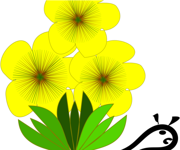 Yellow Flower Clipart Flower Petal - Yellow Flower Clipart Flower Petal (640x480)