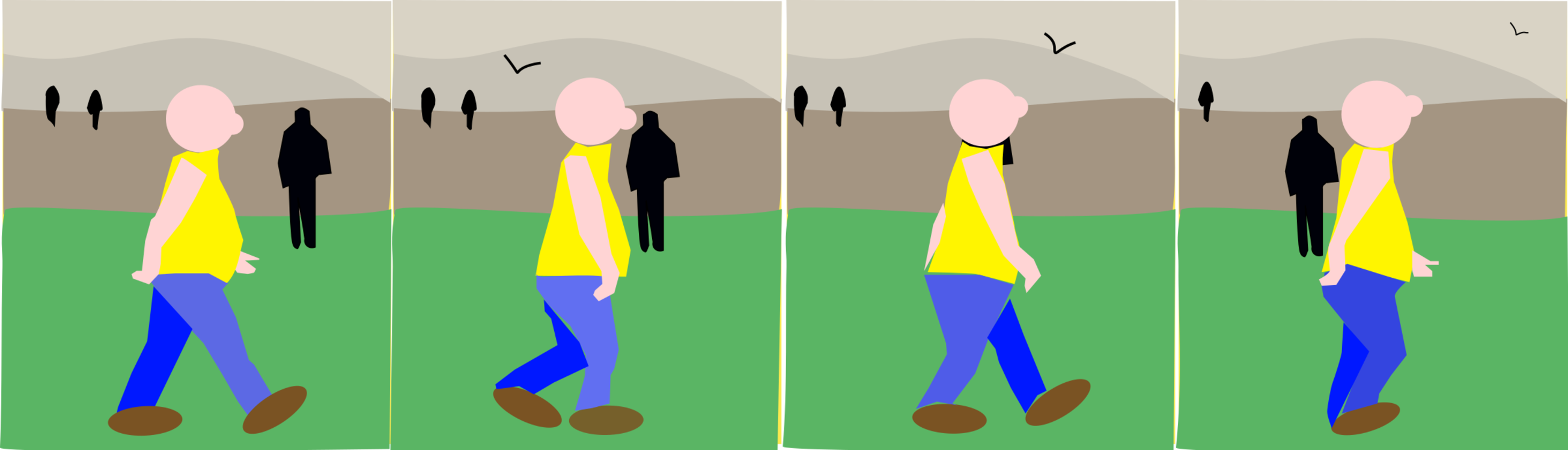 Walk Cycle Animated Film Walking Computer Icons Film - Walk Cycle Animated Film Walking Computer Icons Film (2609x750)