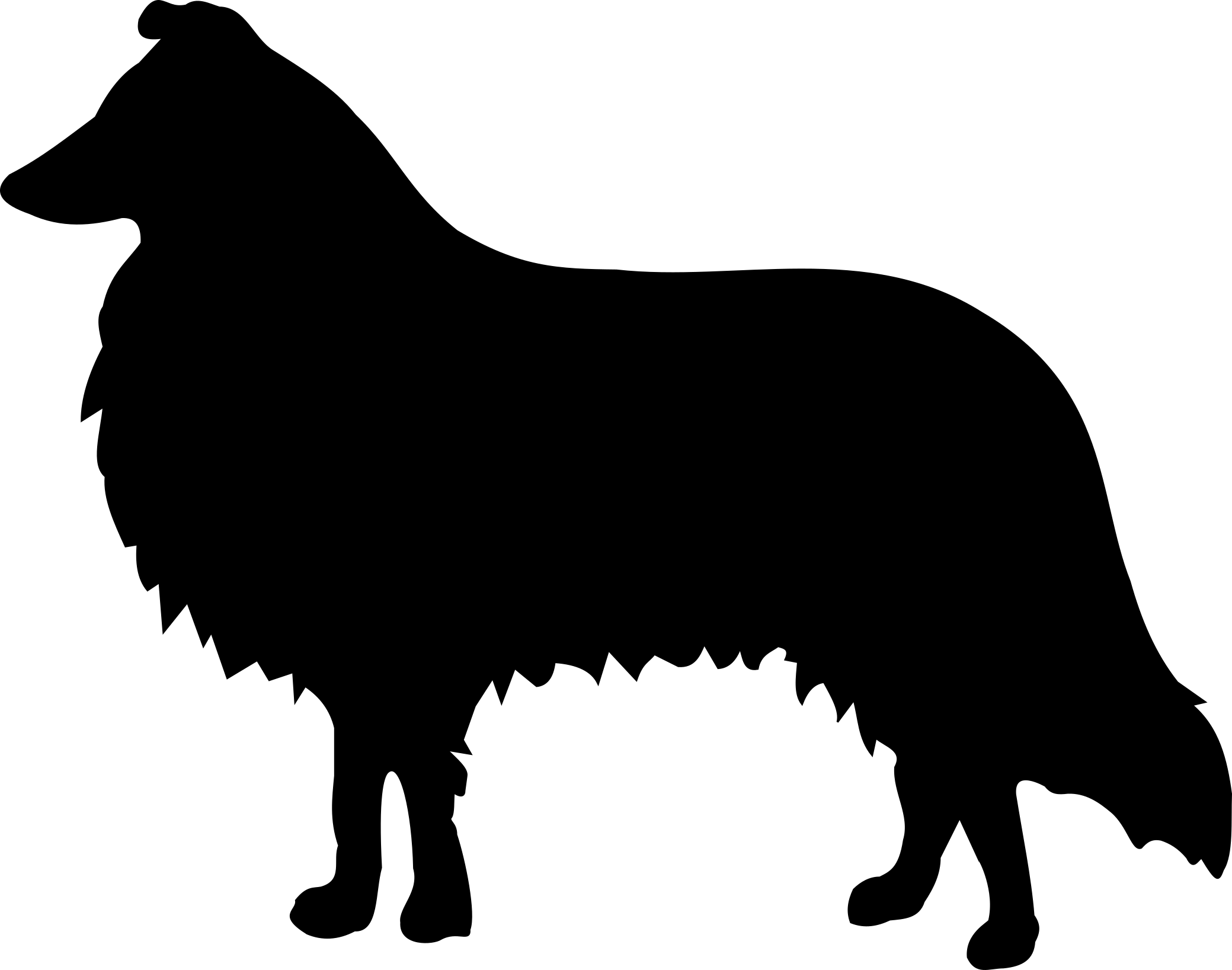 Rough Collie Pecage Art - Rough Collie Pecage Art (2079x1637)