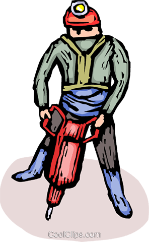 Construction Worker Using The Jackhammer Royalty Free - Construction Worker Using The Jackhammer Royalty Free (296x480)