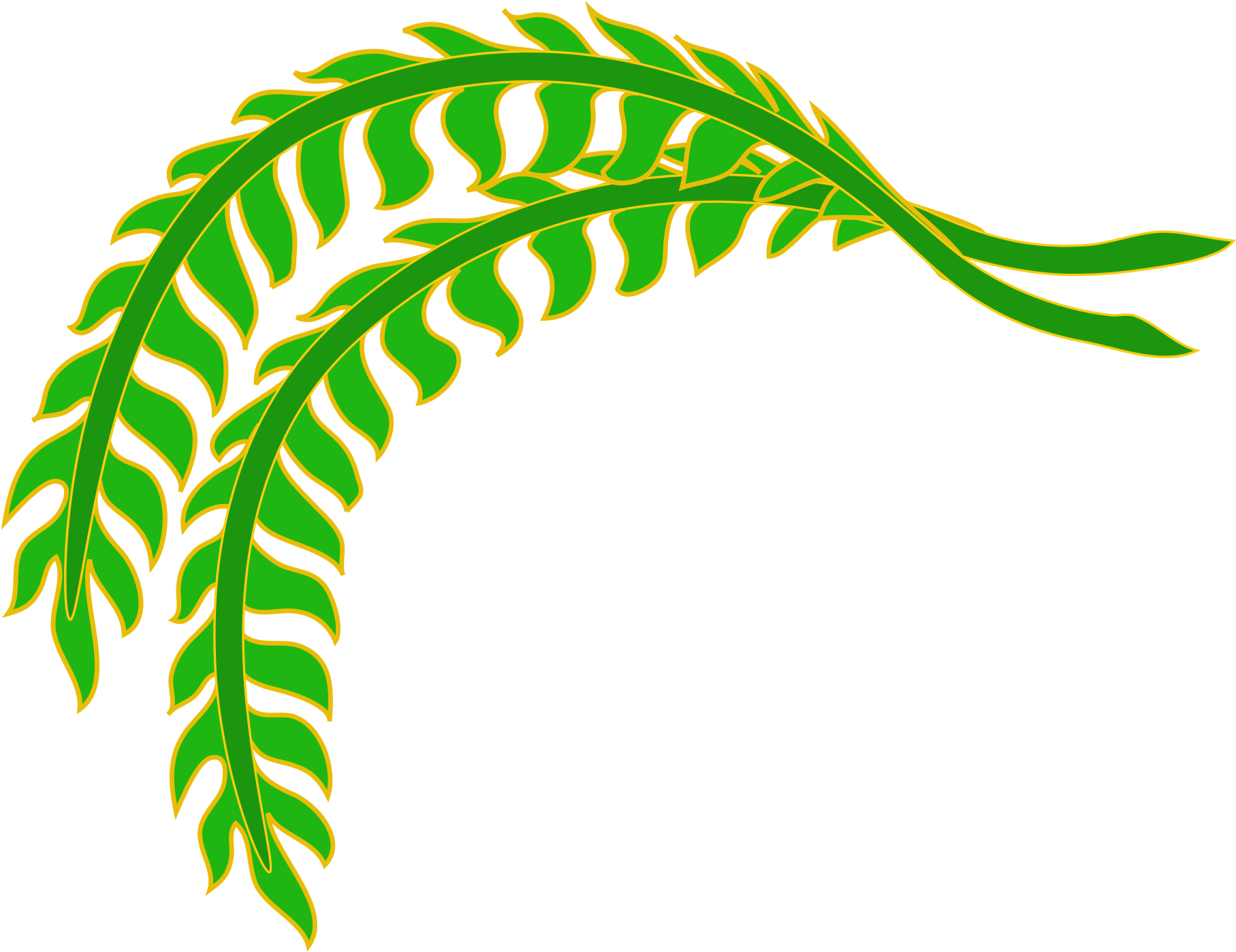 Fern Clipart Svg - Fern Clipart Svg (2000x1500)