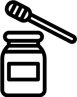 Jar Of Honey Vector - Jar Of Honey Vector (400x399)
