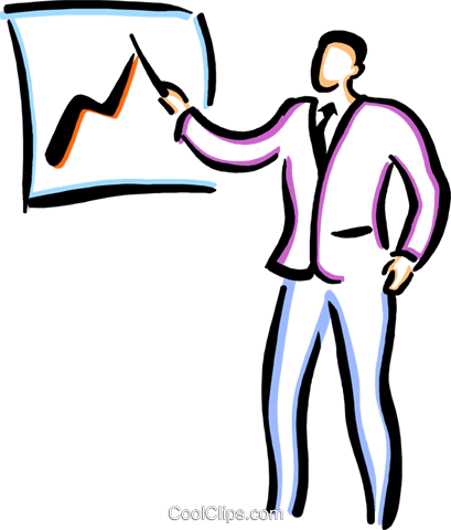 Man Giving A Presentation Royalty Free Vector Clip - Man Giving A Presentation Royalty Free Vector Clip (409x480)