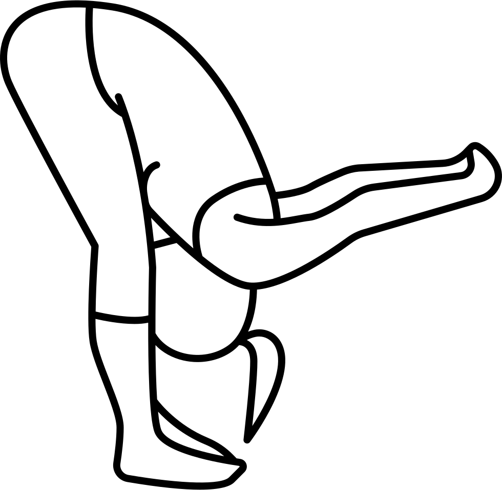 Woman Flexing Waist To Feet Icon Free Download Png - Woman Flexing Waist To Feet Icon Free Download Png (980x958)