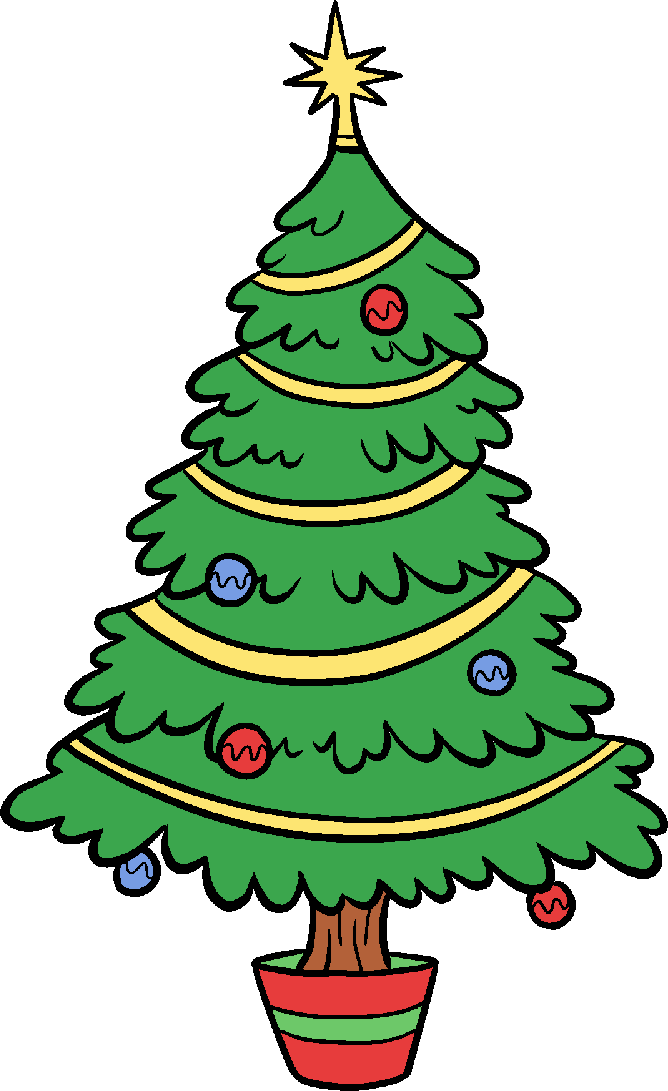 Christmas Tree Clip Art - Christmas Tree Clip Art (2300x3758)