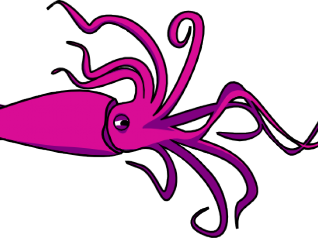 Purple Clipart Squid - Purple Clipart Squid (640x480)