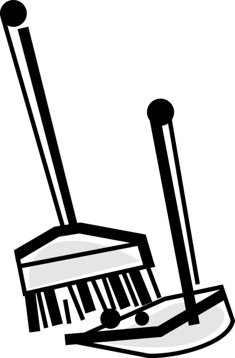 Dust Clipart Broom Sweeping - Dust Clipart Broom Sweeping (460x700)
