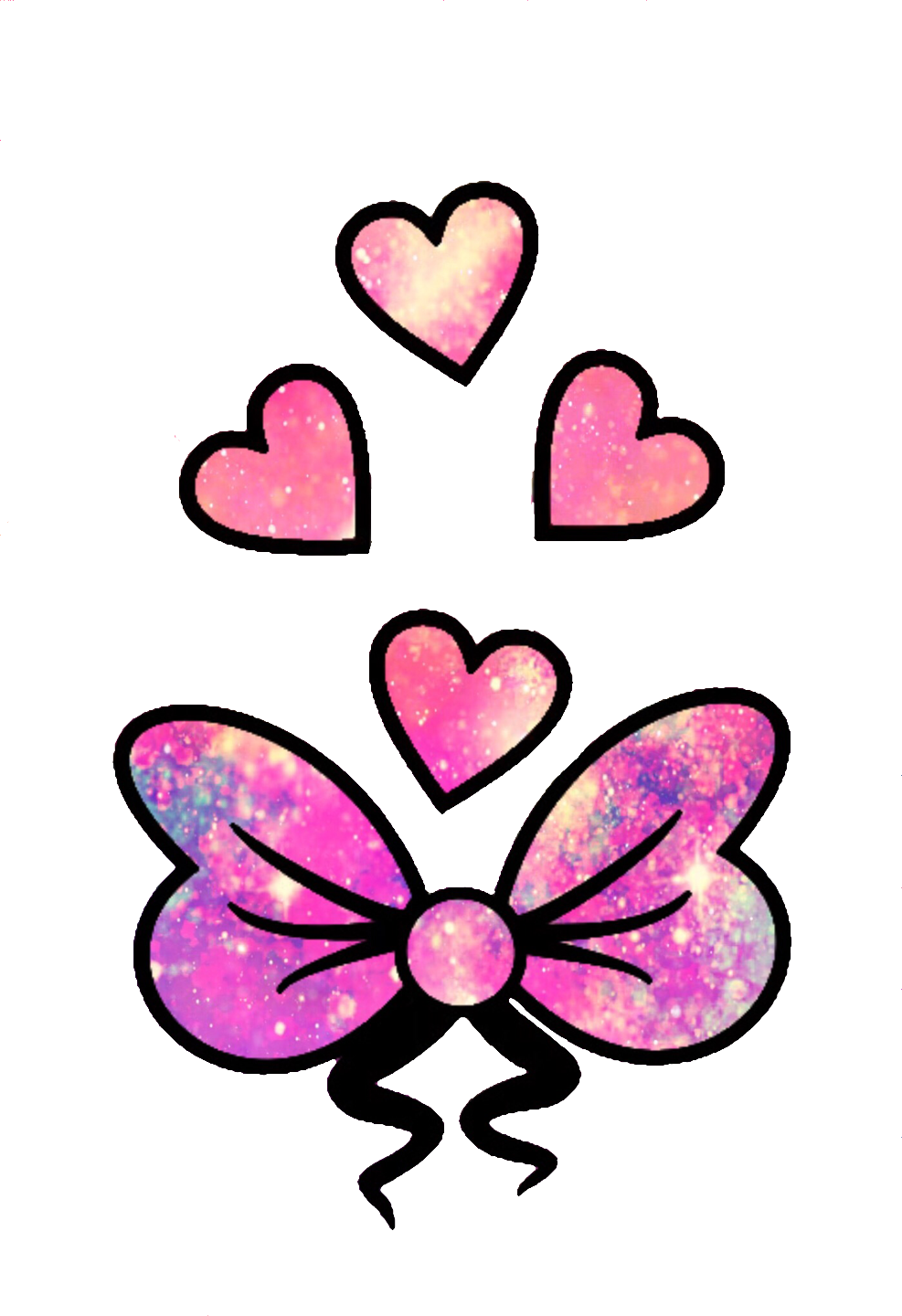 Glitter Sparkle Galaxy Cute Girly Bow Hearts Love Pink - Glitter Sparkle Galaxy Cute Girly Bow Hearts Love Pink (987x1440)
