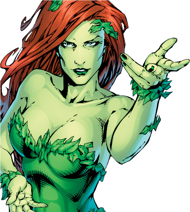 Transparent Comic Poison Ivy - Transparent Comic Poison Ivy (664x724)