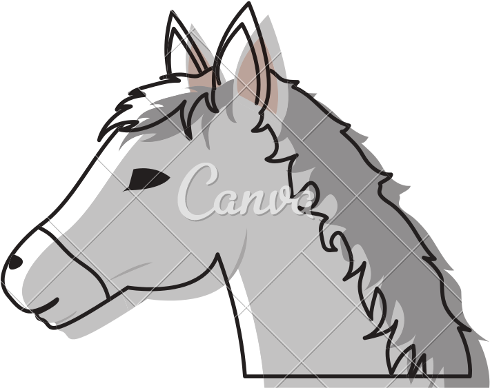 Moved Color Horse Head Animal To Tourism Travel - Moved Color Horse Head Animal To Tourism Travel (800x800)