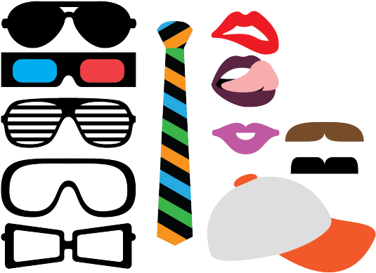 Cube Clipart 80s Party - Cube Clipart 80s Party (640x480)