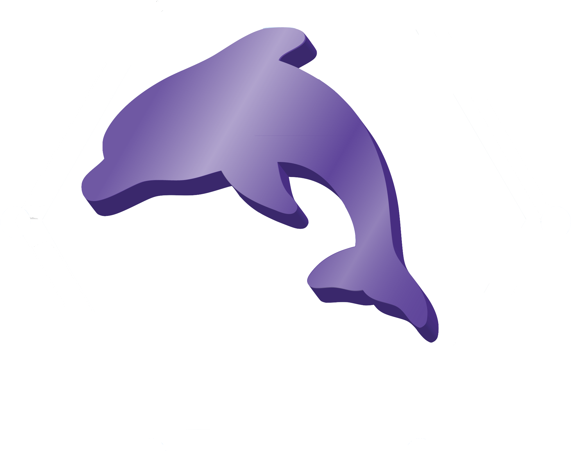 Clipart Dolphin Purple - Clipart Dolphin Purple (2214x1953)