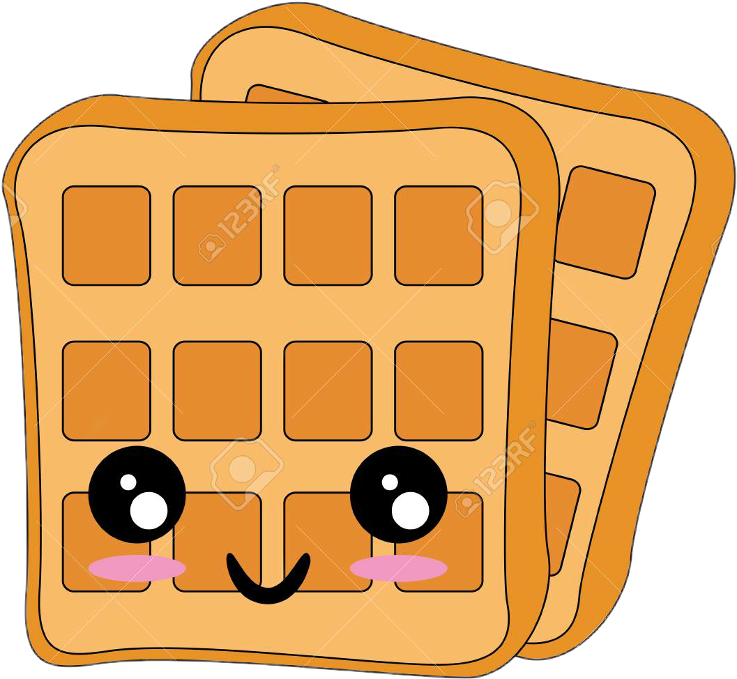 Waffle Clipart Kawaii - Waffle Clipart Kawaii (1057x974)