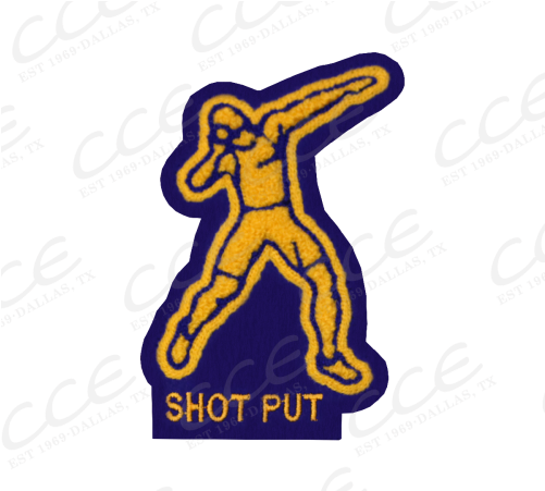 Shot Put Male Sleeve Patch - Shot Put Male Sleeve Patch (500x500)