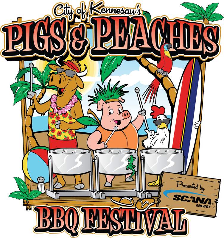 Pigs & Peaches Bbq Festival Logo - Pigs & Peaches Bbq Festival Logo (752x800)