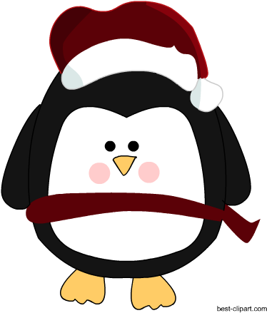 Banner Transparent Cute Christmas Penguins Clipart - Banner Transparent Cute Christmas Penguins Clipart (450x450)