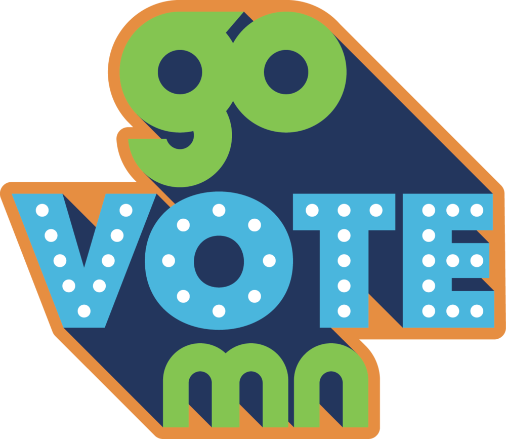 Go Vote Mn Colored - Go Vote Mn Colored (1000x867)