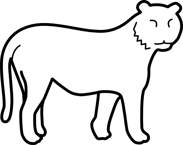 Tiger Stripes Clipart - Tiger Stripes Clipart (600x477)