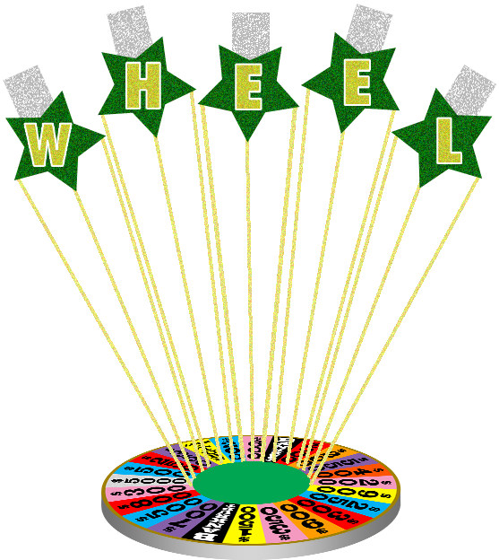 Wheel Of Fortune Bonus Podium - Wheel Of Fortune Bonus Podium (584x665)