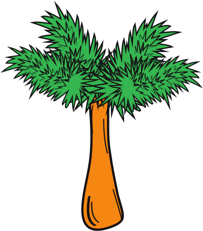 Plugged Clipart Palm Tree - Plugged Clipart Palm Tree (550x550)