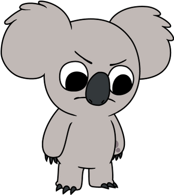 We Bare Bears Nom Nom The Koala Looking Angry - We Bare Bears Nom Nom The Koala Looking Angry (400x400)
