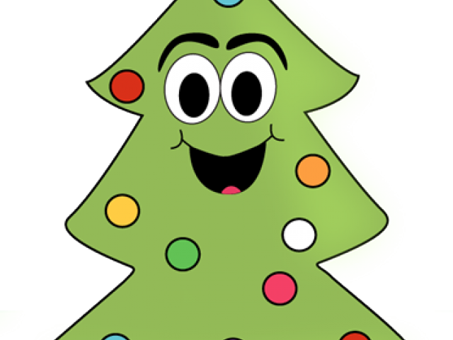 Christmas Tree Clipart Face - Christmas Tree Clipart Face (640x480)