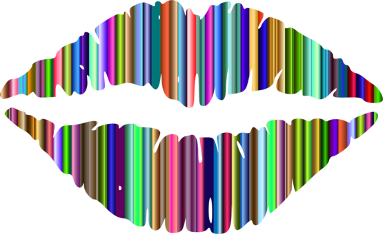 Lip Drawing Smile Mouth Kiss - Lip Drawing Smile Mouth Kiss (555x340)