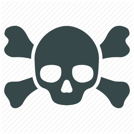 Deadth Clipart Crossbone - Deadth Clipart Crossbone (512x512)