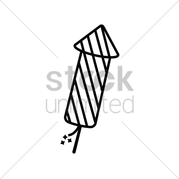 Firework Rocket Vector Image - Firework Rocket Vector Image (600x600)