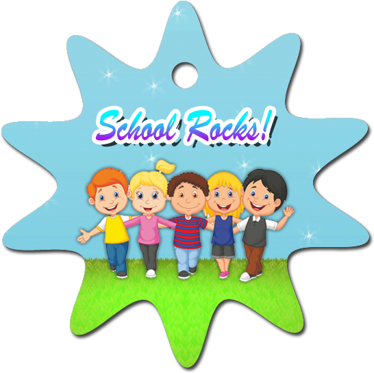 School Rocks Sun Tag - School Rocks Sun Tag (600x600)