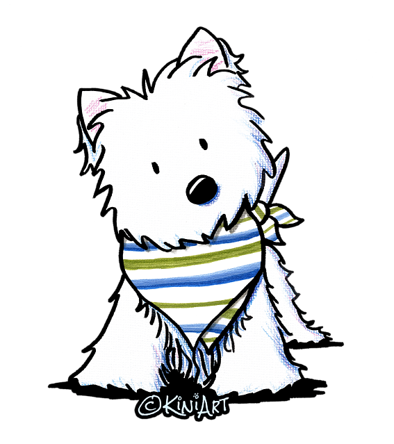 Westie Terrier By - Westie Terrier By (600x654)